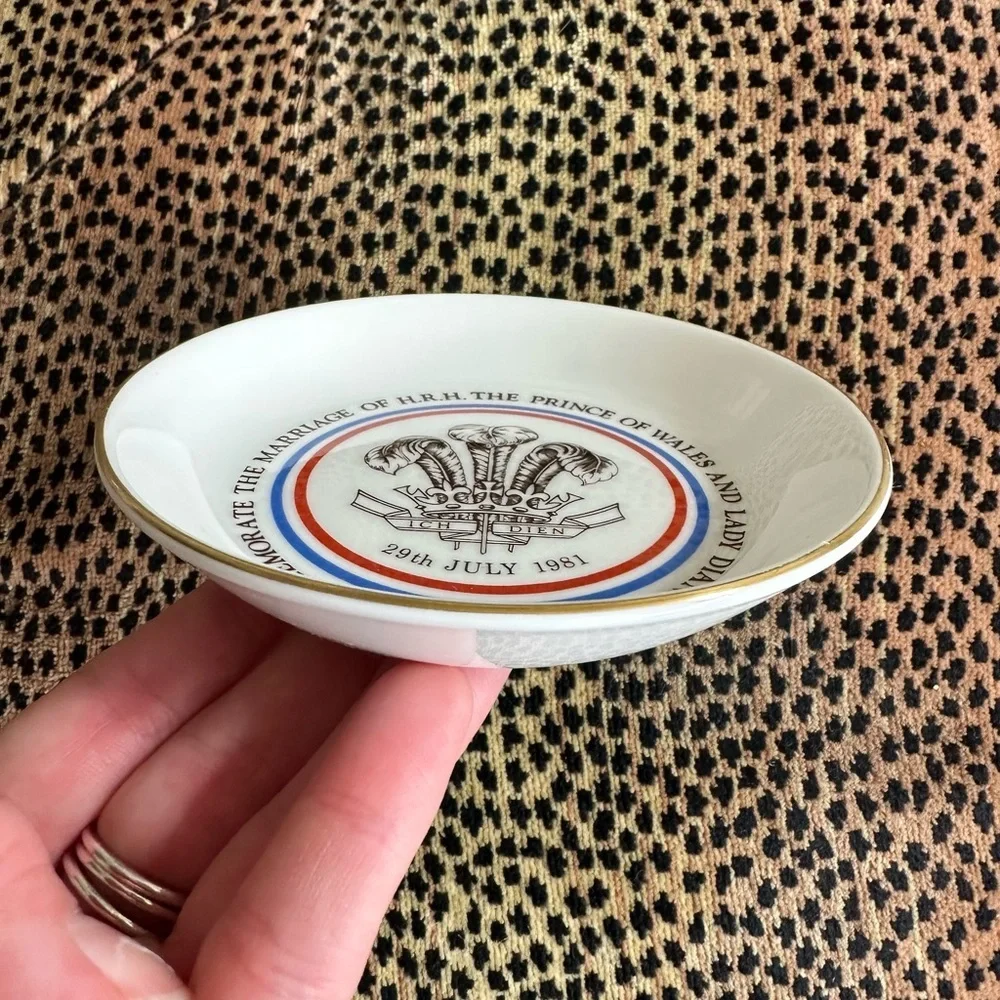 princess diana & prince charles commemorative trinket dish